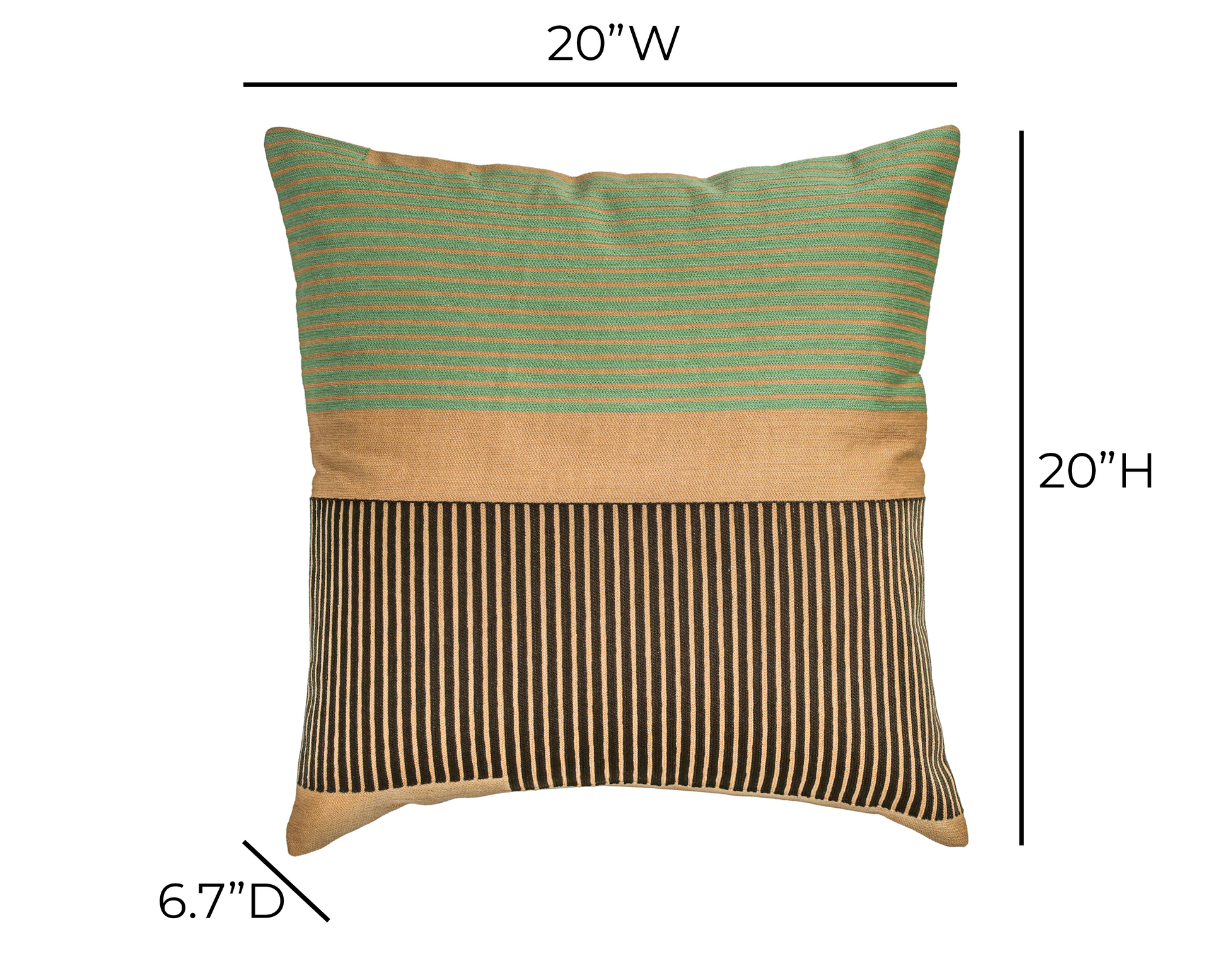 Deco 20 inch Square Throw Pillow - Forest / With Insert - Image 5
