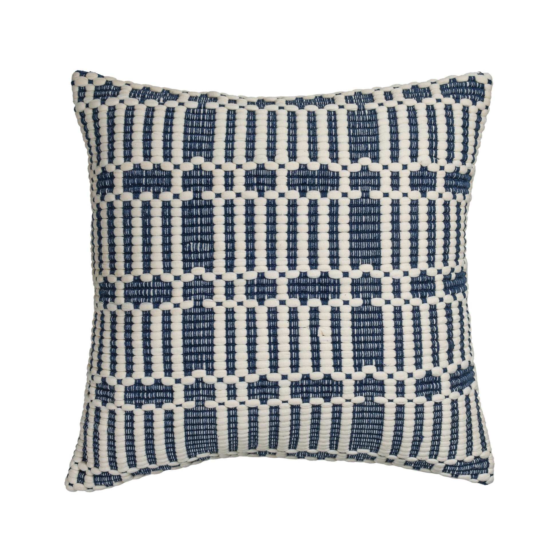 Maresh 20" Square Woven Throw Pillow - Ocean / With Insert - Image 1