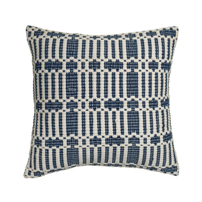 Maresh 20" Square Woven Throw Pillow - Ocean / With Insert - Image 1