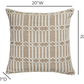 Maresh 20" Square Woven Throw Pillow - Cloud / With Insert - Image 5