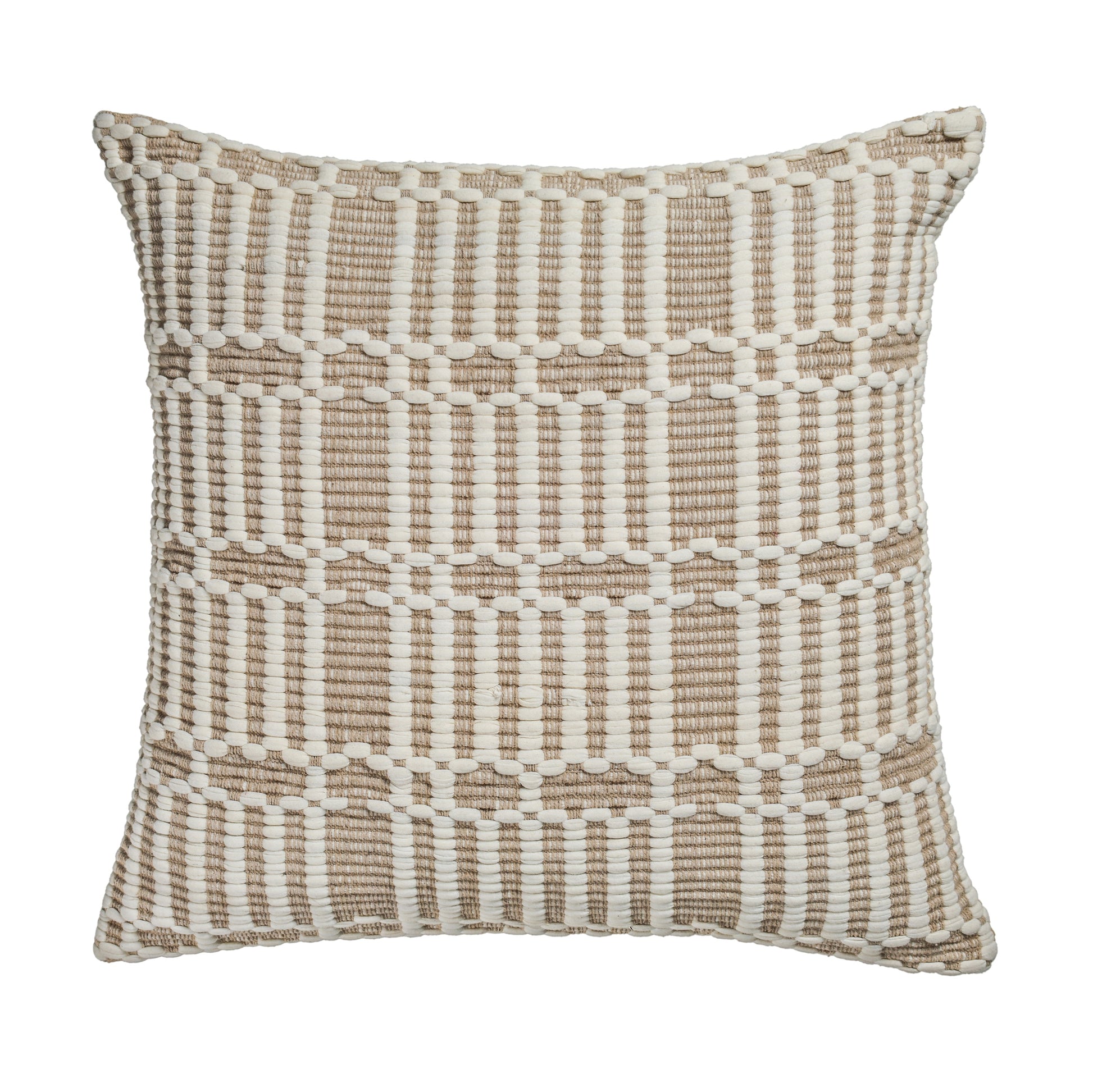 Maresh 20" Square Woven Throw Pillow - Cloud / With Insert - Image 1
