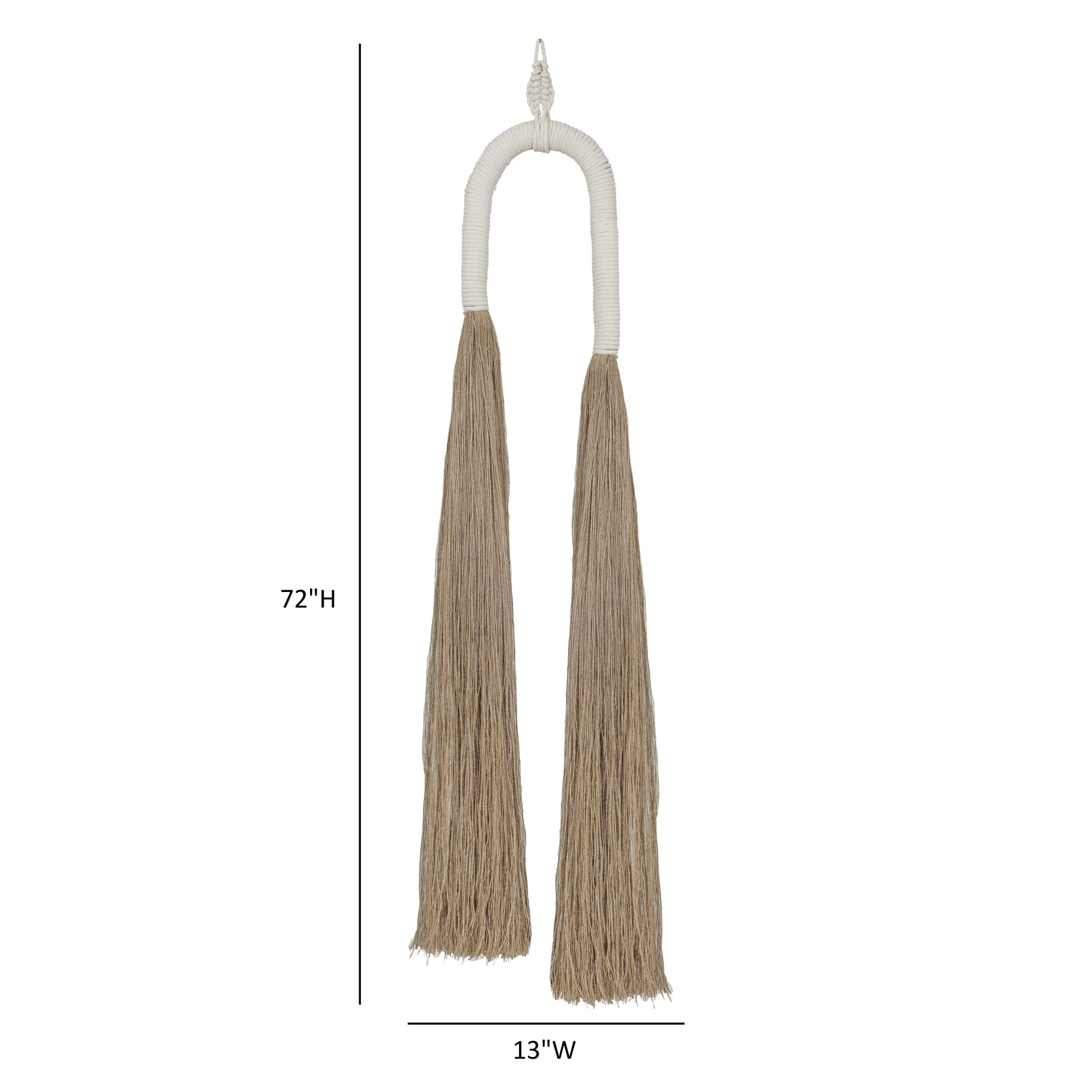 Pasha Natural Cotton Jute Tassel Wall Decor - Large - Image 5