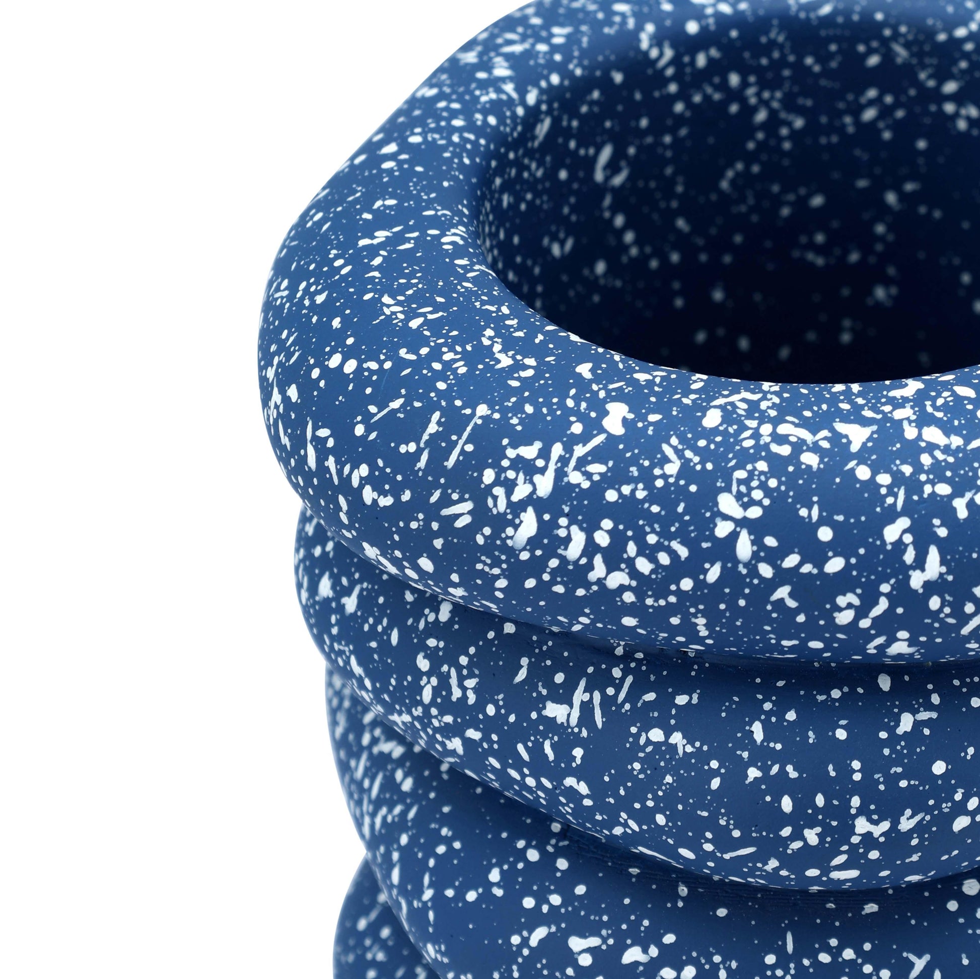 Gabby Speckled Cairn Vase - Blue - Image 4