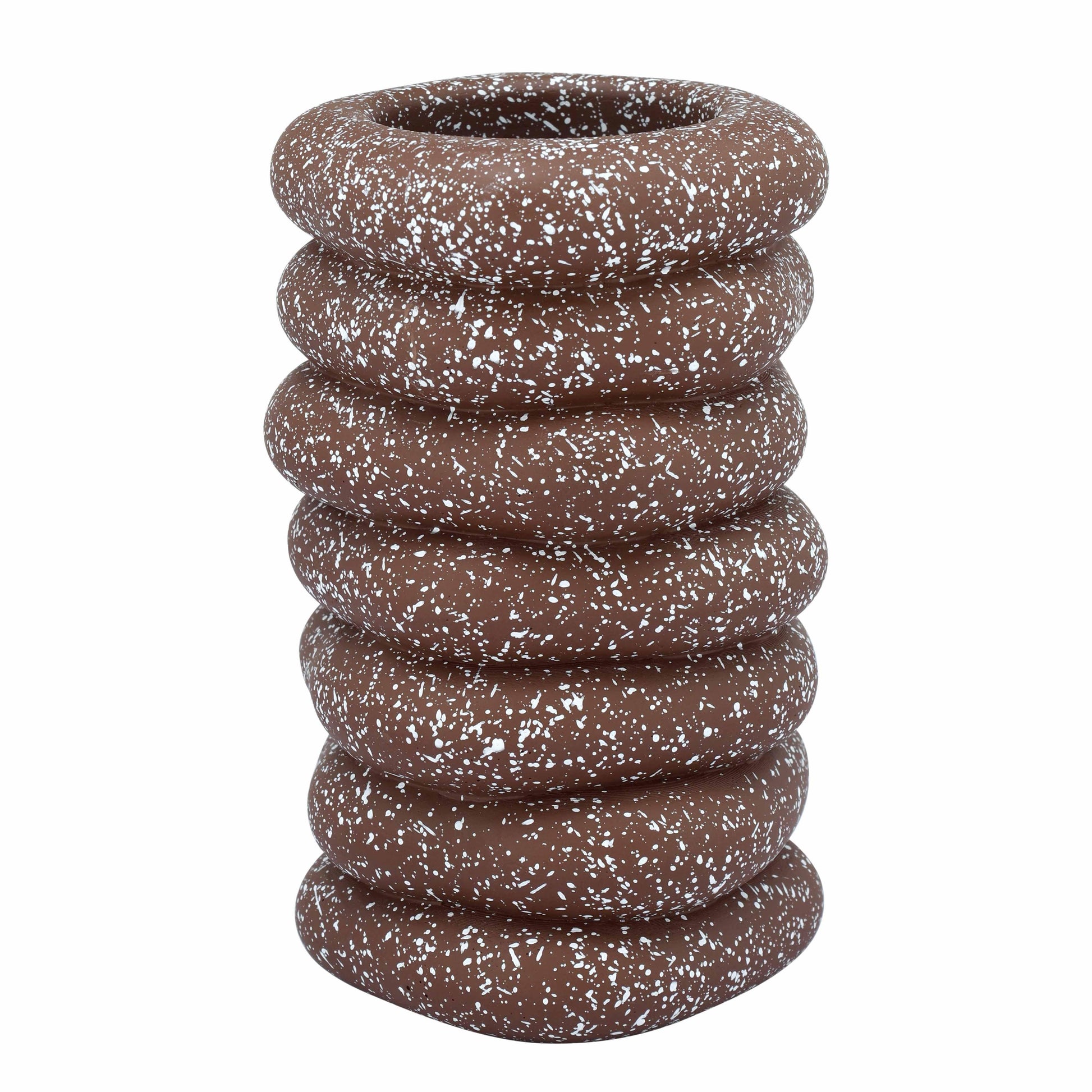 Gabby Speckled Cairn Vase - Rust - Image 1