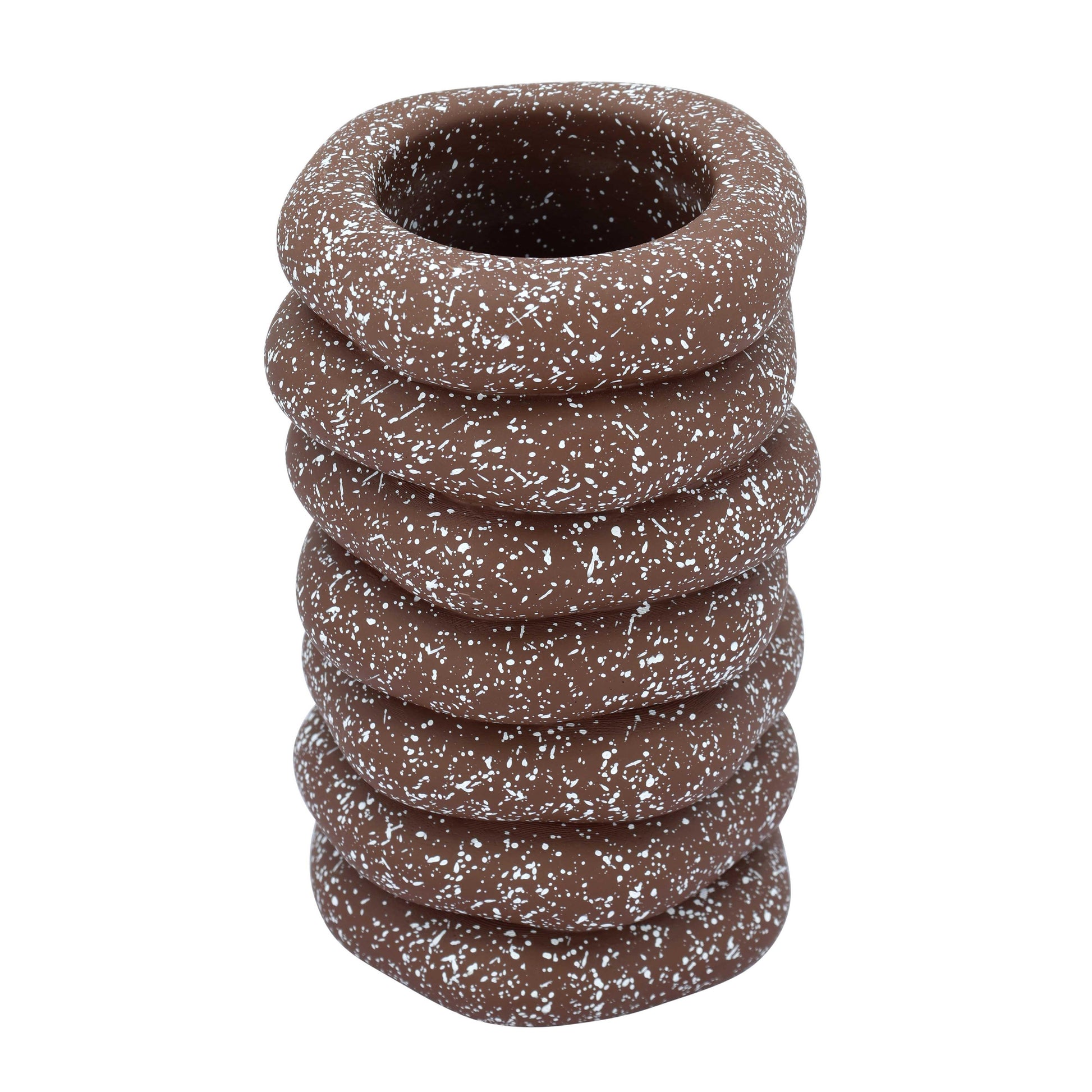 Gabby Speckled Cairn Vase - Rust - Image 3