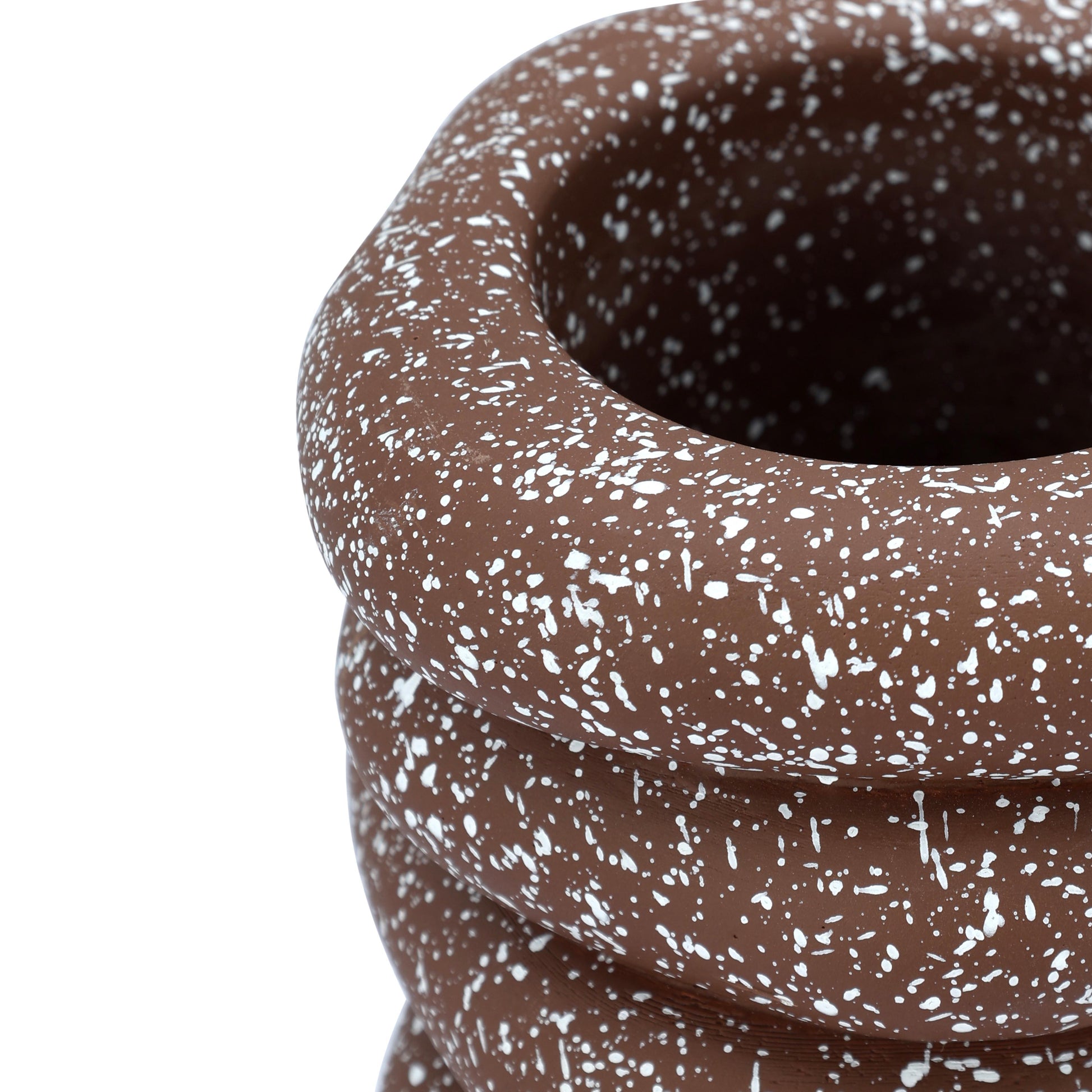 Gabby Speckled Cairn Vase - Rust - Image 4
