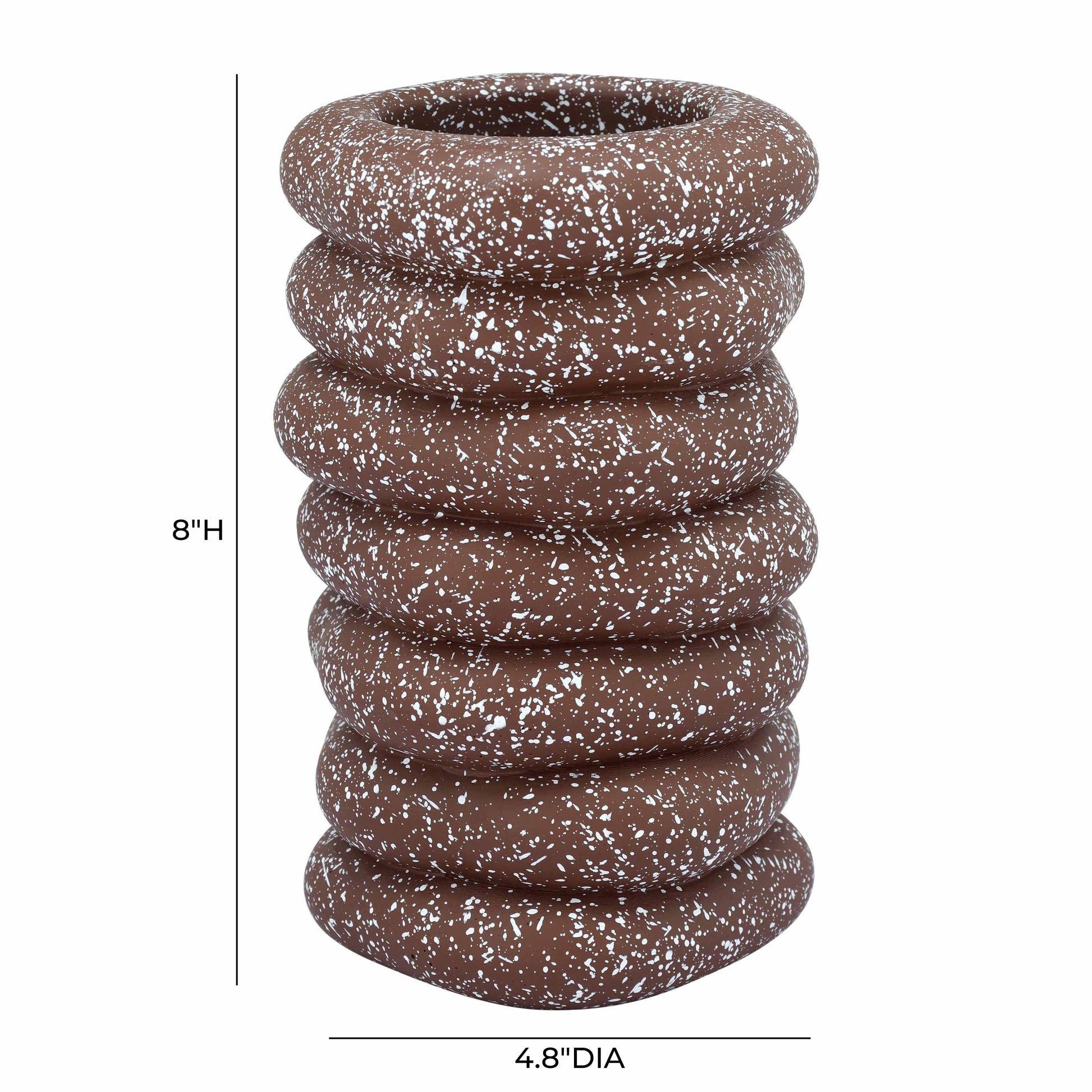 Gabby Speckled Cairn Vase - Rust - Image 5