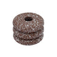 Gabby Speckled Stacked Candleholder - Rust - Image 3