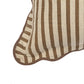 Striped 20" Linen Throw Pillow - Earthy Brown / With Insert - Image 4