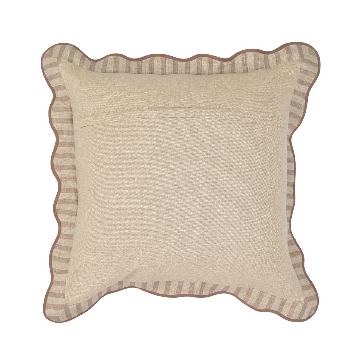 Striped 20" Linen Throw Pillow - Rose Taupe / Pillow Cover Only - Image 4