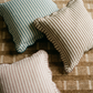 Striped 20" Linen Throw Pillow - Rose Taupe / With Insert - Image 2