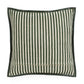 Kora 20" Cotton Jute Contract-Grade Throw Pillow - Green Stripes / With Insert - Image 5