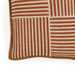 Kora 20" Cotton Jute Contract-Grade Throw Pillow - Terracotta / With Insert - Image 3