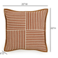 Kora 20" Cotton Jute Contract-Grade Throw Pillow - Terracotta / With Insert - Image 5