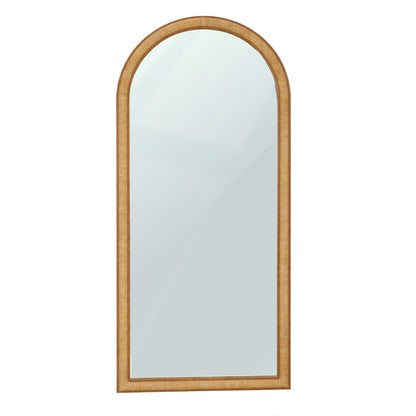 Arch 72" Natural Raffia Contract-Grade Floor Mirror - Default Title - Image 2