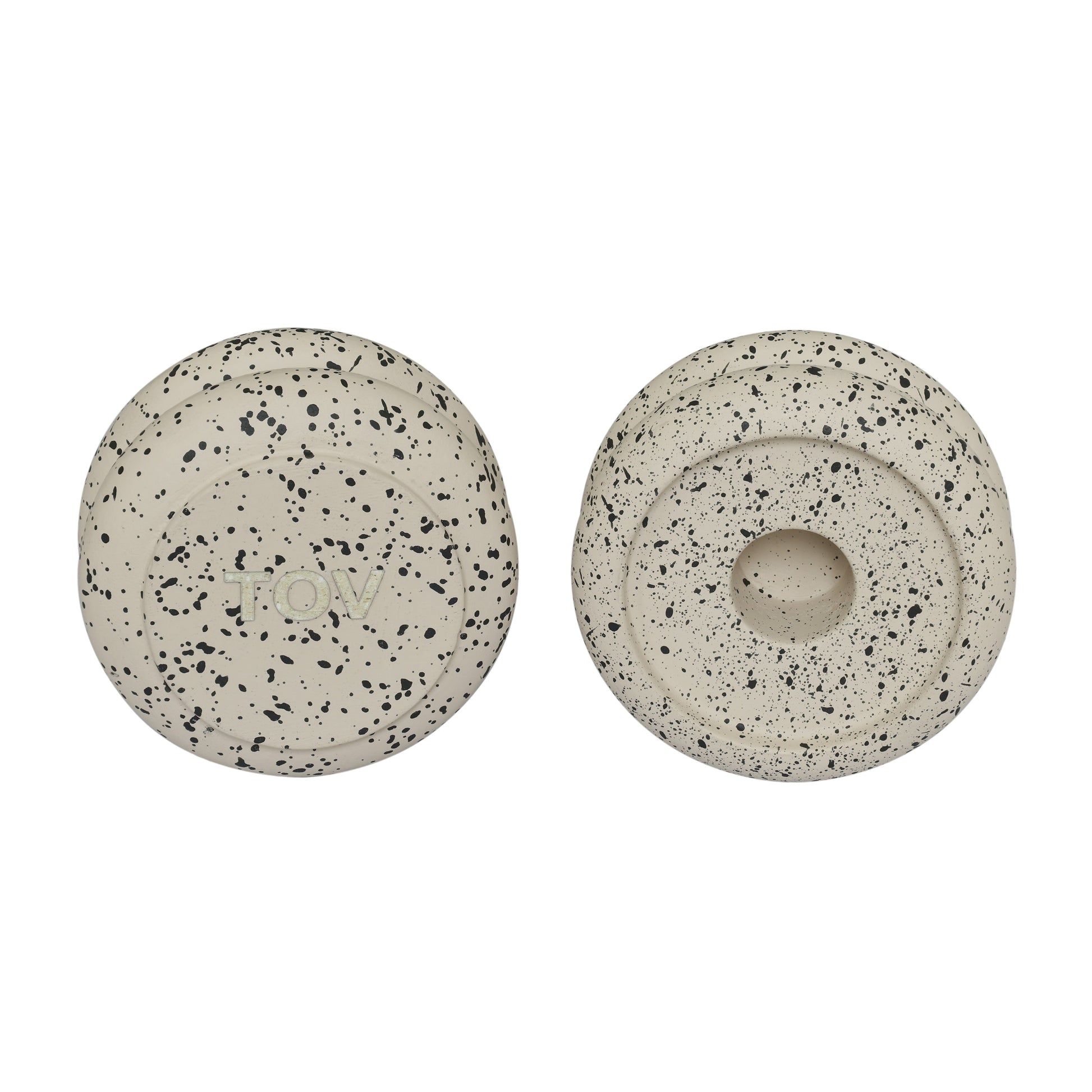 Gabby Stacking Candle Holder - Set of 2 - Cream - Image 3