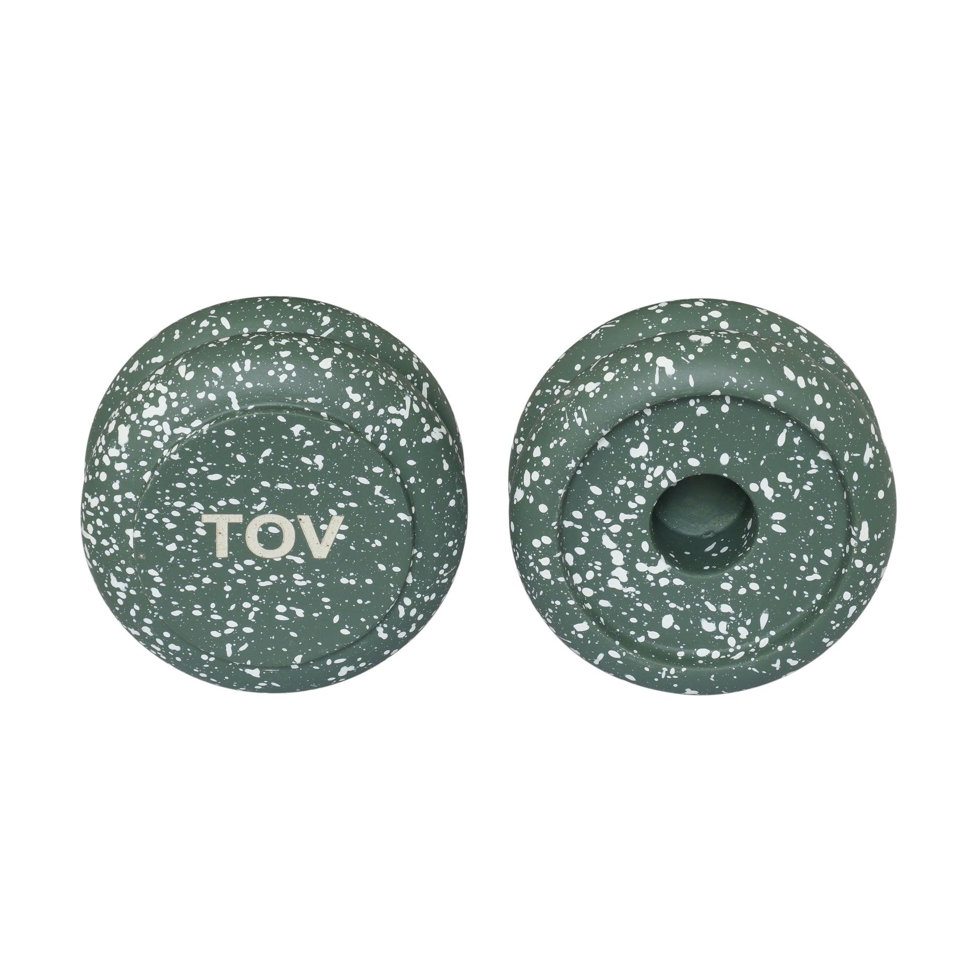 Gabby Stacking Candle Holder - Set of 2 - Green - Image 3