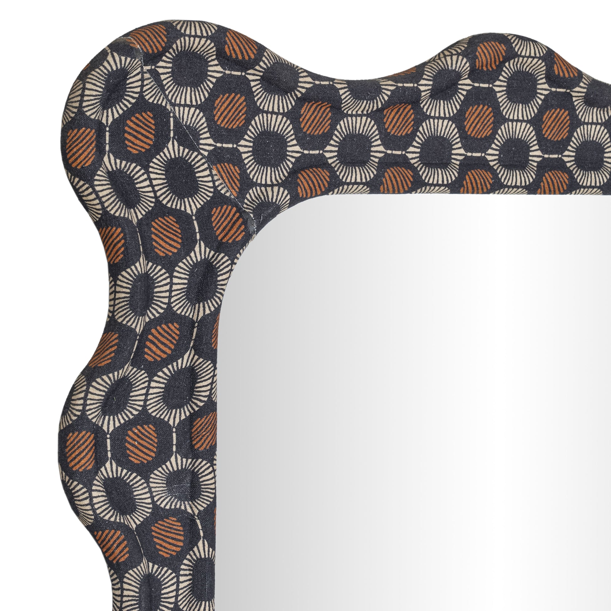 Charlene 39"X75" Squiggle Wall Mirror - Biologic Print - Image 4