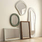 Orpheus 35"X31" Ribbed Faux Stone Wall Mirror - Image 2