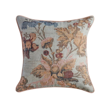 Taman 20" Natural Cotton Throw Pillow - Autumn Florals / Pillow Cover Only - Image 1