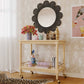 Coralie 33.4" Rattan Round Wall Mirror - Black - Image 2
