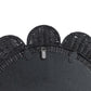 Coralie 33.4" Rattan Round Wall Mirror - Black - Image 7
