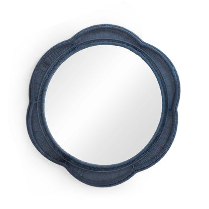 Zeva 26.6" Round Wall Mirror - Blue - Image 1