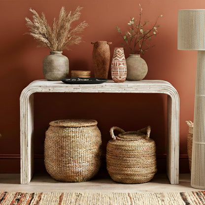 Earthenware Aztec Teardrop Flower Vase in Terracotta - Default Title - Image 1