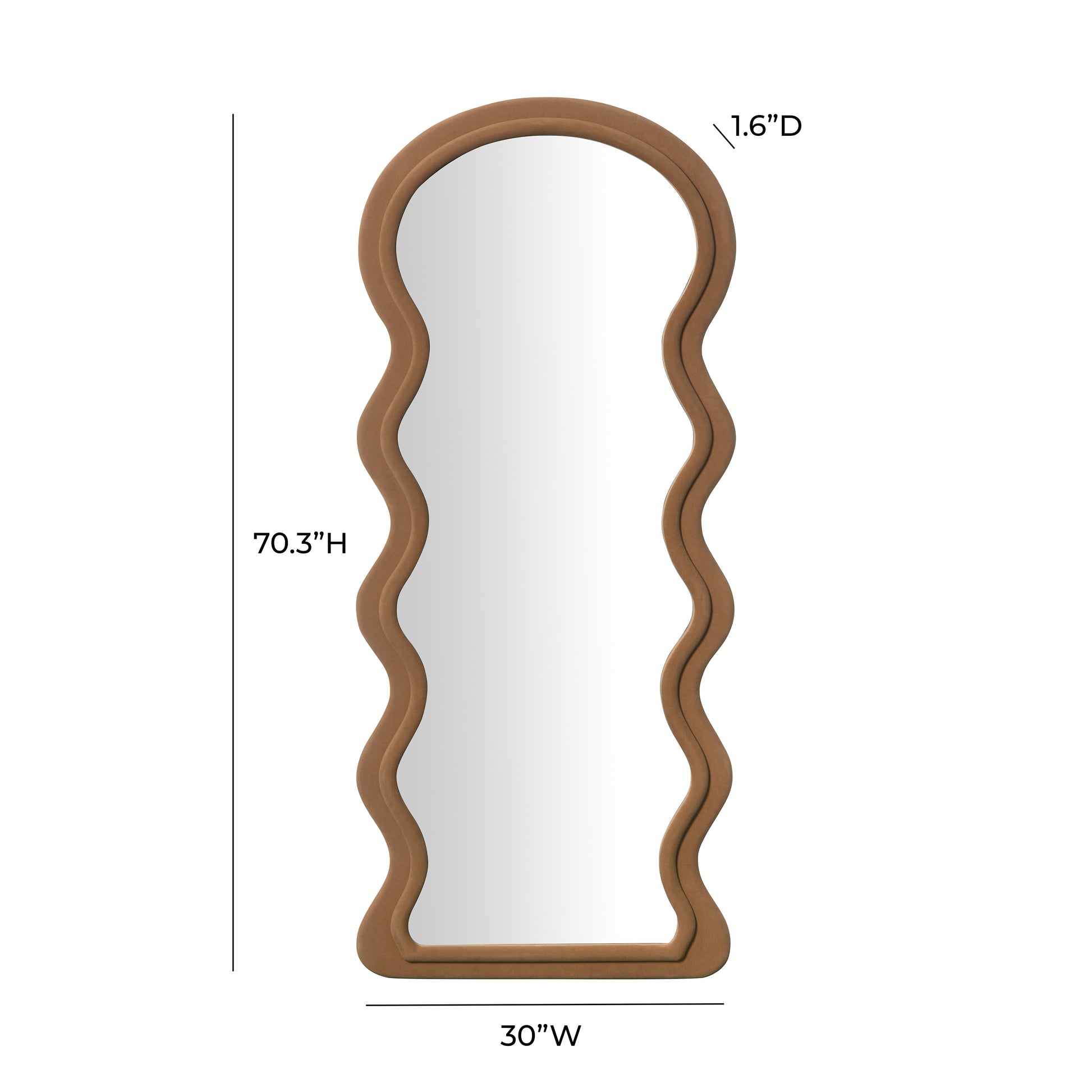 Rhodes 70" Floor Mirror - Cinnamon - Image 6