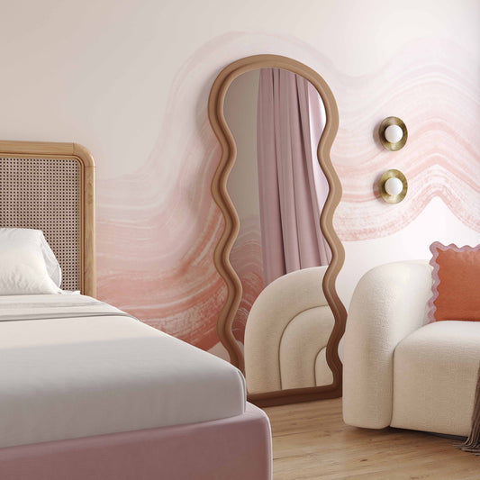 Rhodes 70" Velvet Floor Mirror - Image 2