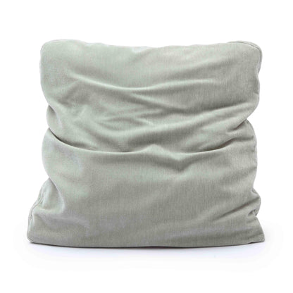Tipsy Upcycled Chenille Square Floppy Throw Pillow (20"-24") - Mint Green / 24" x 24" - Image 1