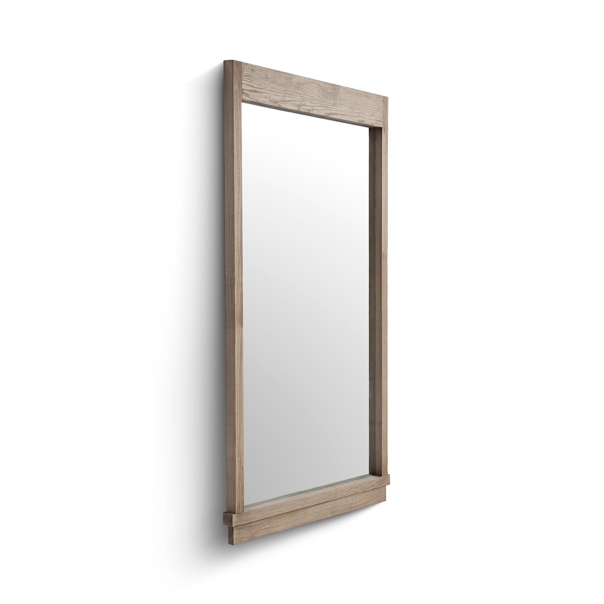 Aimee 44"X77" Solid Brushed Ash Floor Mirror - Image 3