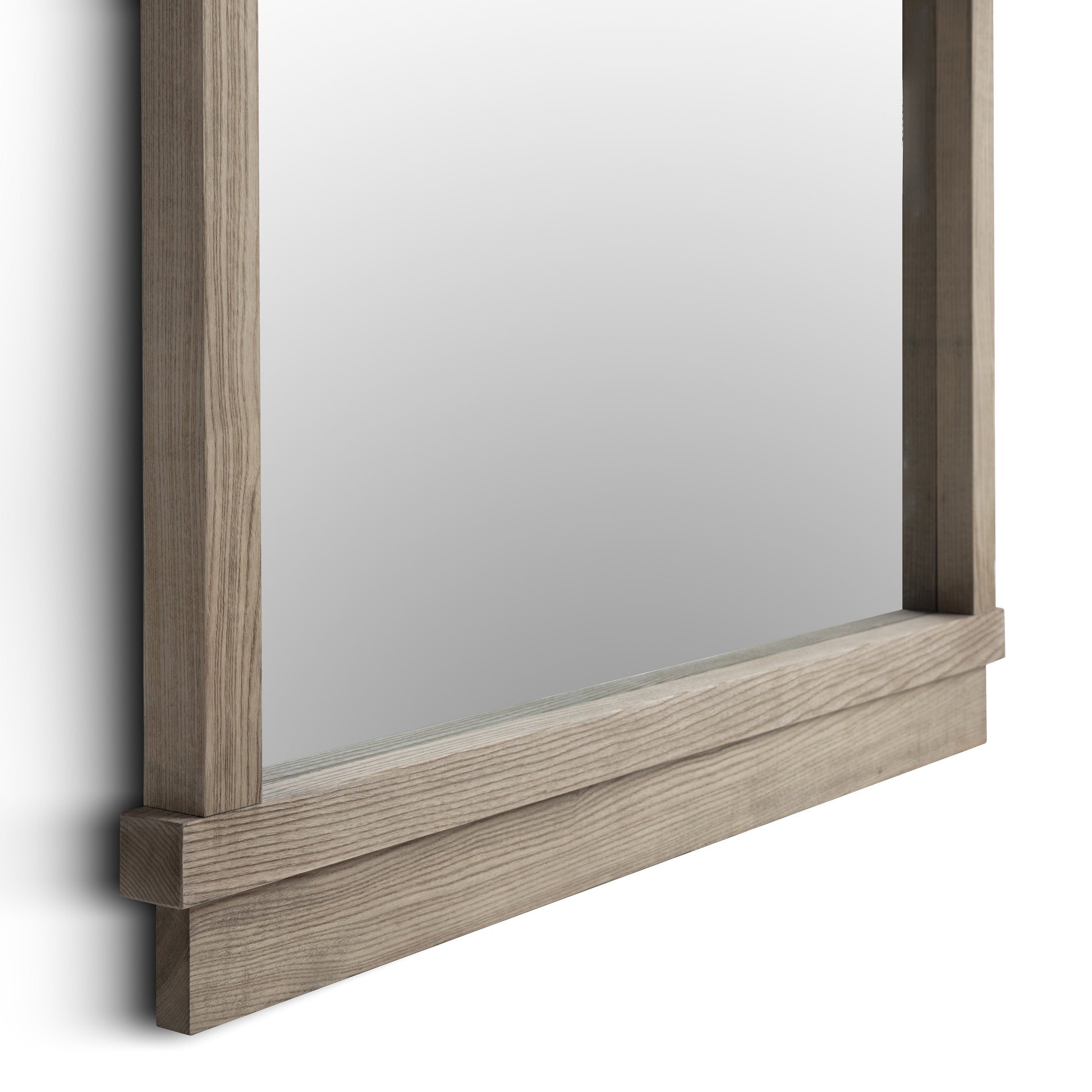 Aimee 44"X77" Solid Brushed Ash Floor Mirror - Image 4
