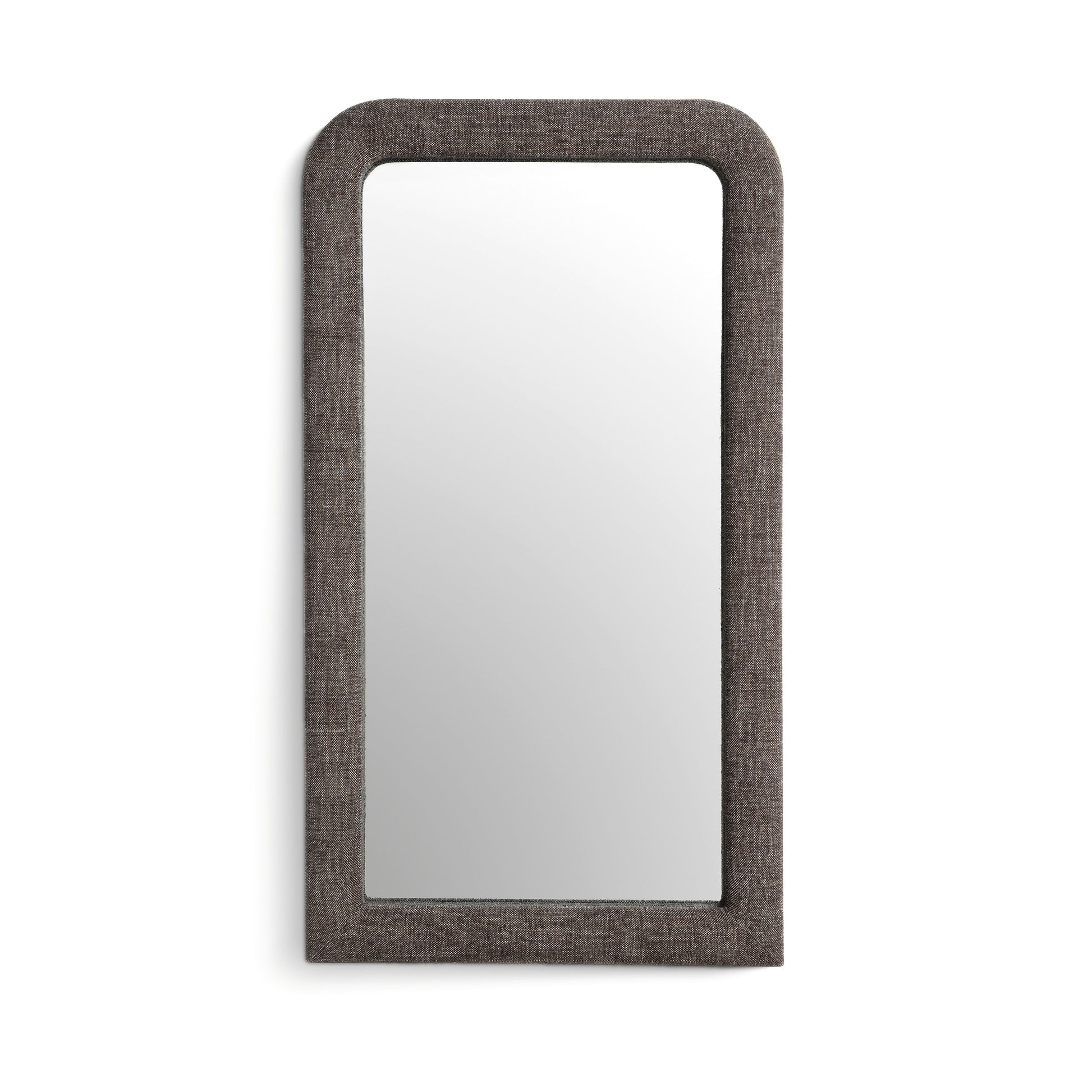 Heidi 43"X78" Upholstered Oversized Floor Mirror - Espresso - Image 1