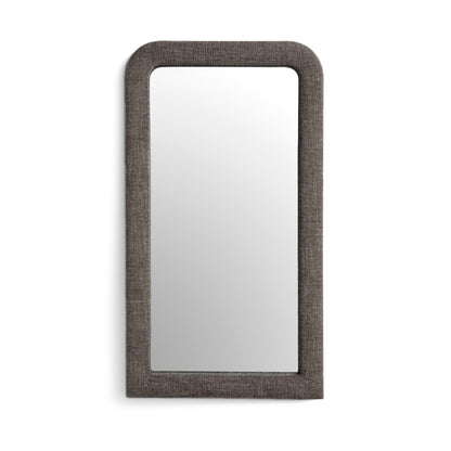 Heidi 43"X78" Upholstered Oversized Floor Mirror - Espresso - Image 1