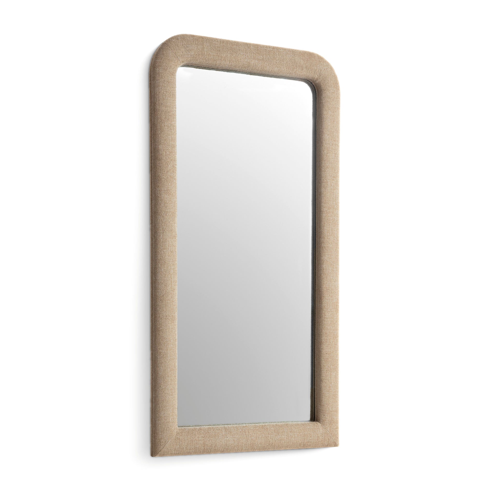 Heidi 43"X78" Upholstered Oversized Floor Mirror - Honey - Image 3