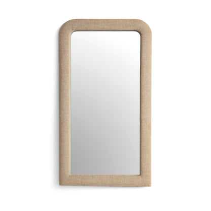 Heidi 43"X78" Upholstered Oversized Floor Mirror - Honey - Image 1