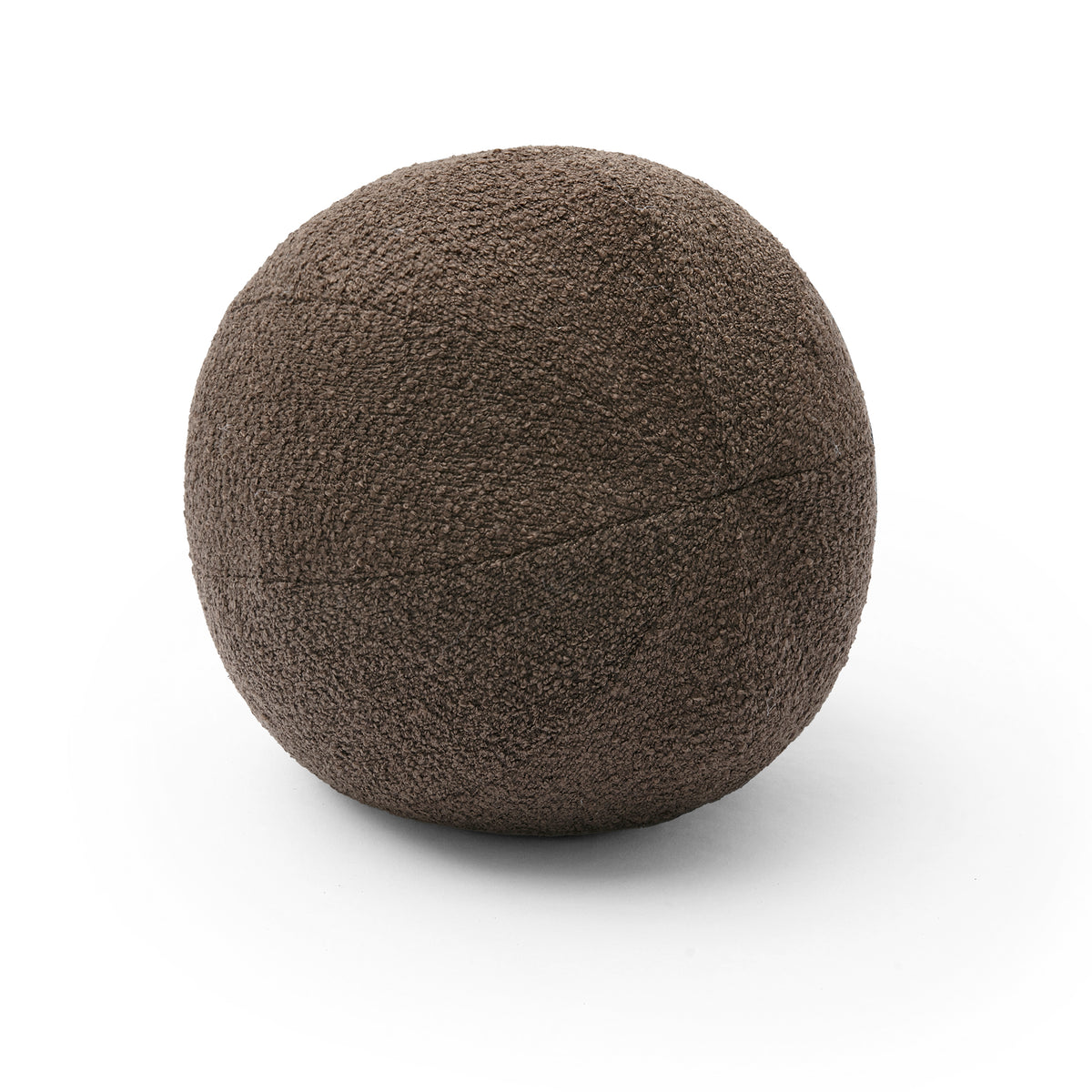 Boba Ball Throw Pillow (9"-14") - Brown / Small - Image 1