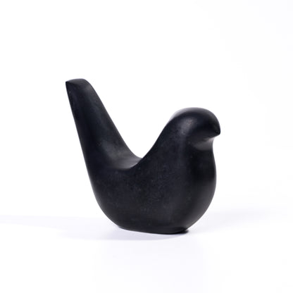 Black Marble Bird Statue - Default Title - Image 2