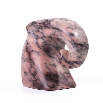 Marble Pink Elephant Statue - Default Title - Image 2