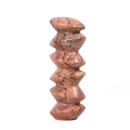Marble Sunset Pink Cairn Tall Decorative Object - Default Title - Image 2