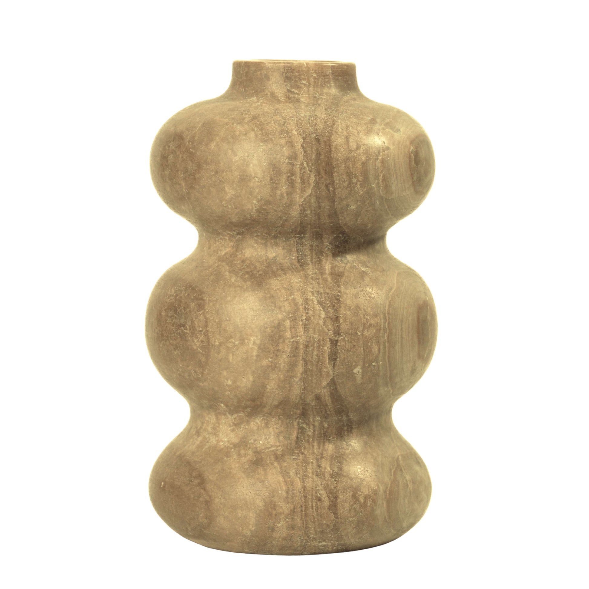 Marble Dark Onyx Swell Decorative Vase - Image 4