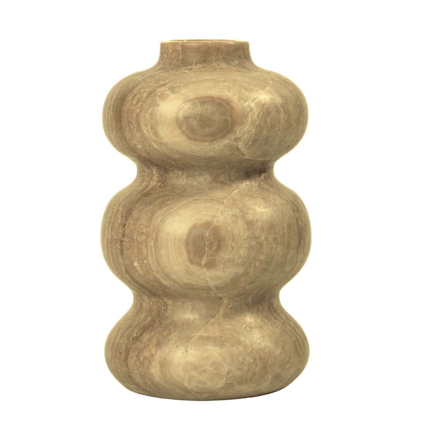 Marble Dark Onyx Swell Decorative Vase - Image 5