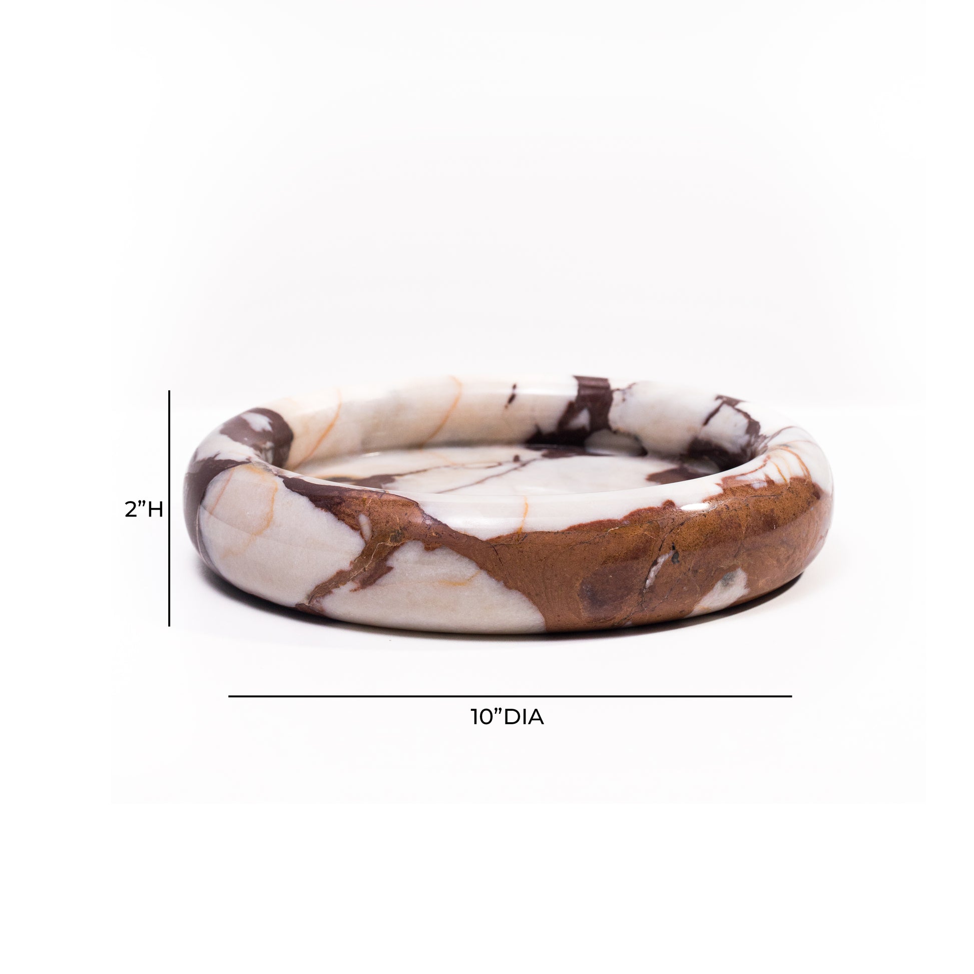 Marble Round Edged Catch-All - Breccia - Image 7