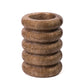 Marble Layered Decorative Vase - Brown - Image 4