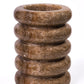 Marble Layered Decorative Vase - Brown - Image 6