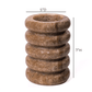 Marble Layered Decorative Vase - Brown - Image 7