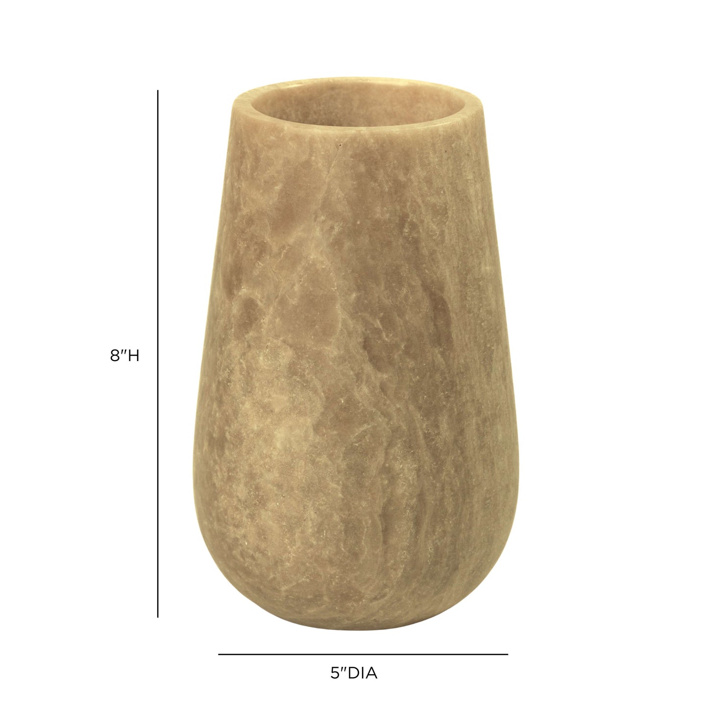 Onyx Marble Silo Decorative Vase - Image 6