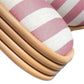 Dorine Striped Performance Linen & Rattan Dining Chair - Cherry - Image 6