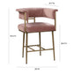 Astrid Velvet Stool